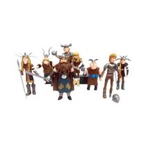 Conjunto De 8 Bonecos De Personagens Do Filme Treinador De Dragões, Mini Figuras De Brinquedo Fofas