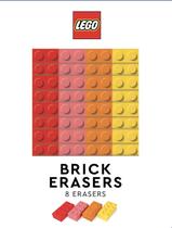 Conjunto de 8 Borrachas em Formato de Tijolo LEGO Multicolorido Conjunto de 8 Borrachas em Formato de Tijolo LEGO Multicolorido