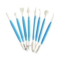 Conjunto De 8 Canetas De Escultura Em Argila, Facas De Modelagem E Ferramentas De Relevo Para