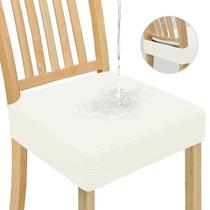 Conjunto de 8 capas de assento de cadeira jacquard impermeáveis e fáceis de usar