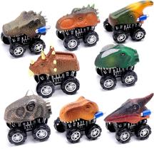 Conjunto de 8 carros de brinquedo de dinossauros Conjunto de 8 carros de brinquedo de dinossauros