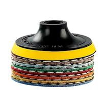 Conjunto De 8 Discos De Polimento De Diamante De 4 Polegadas Para Granito, Mármore, Vidro