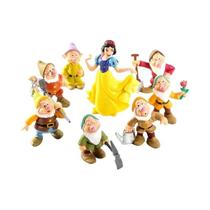 Conjunto De 8 Figuras De Ação Da Princesa Disney Branca De Neve E Os Sete Anões Para Crianças