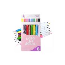 Conjunto de 8 Marcadores de Tinta Comestíveis para Decoração de Sobremesas