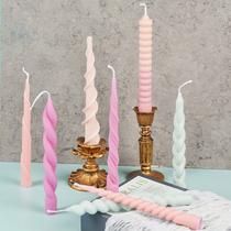 Conjunto de 8 Moldes de Silicone Espiral EVERELAM para Velas Conjunto de 8 Moldes de Silicone Espiral EVERELAM para Velas