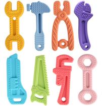Conjunto de 8 mordedores de silicone macio para bebê Fu Store
