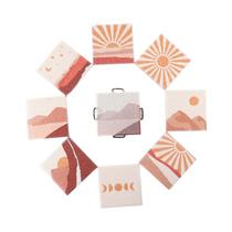 Conjunto De 8 Porta-Copos De Pintura Com Diamantes DIY Para Adultos Com Suporte, Antiderrapante,