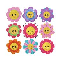 Conjunto De 8 Porta-Copos De Pintura Em Diamante Com Formato Especial De Sol Sorridente Para Conjunto De 8 Porta-Copos De Pintura Em Diamante Com Formato Especial De Sol Sorridente Para