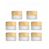 Conjunto de 8 Potes de Vidro Fosco para Cosméticos Doromy de 5 ml Conjunto de 8 Potes de Vidro Fosco para Cosméticos Doromy de 5 ml