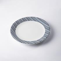 Conjunto de 8 Pratos de Porcelana para Mesa Posta Refinada