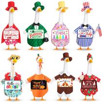 Conjunto de 8 roupas de ganso sazonais Sunnymove, 58 cm