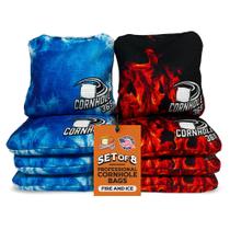Conjunto de 8 Sacos de Cornhole Cornhole365 Fire & Ice Conjunto de 8 Sacos de Cornhole Cornhole365 Fire & Ice