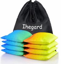 Conjunto de 8 sacos para cornhole Iheqard, resistentes às intempéries, 13 cm Conjunto de 8 sacos para cornhole Iheqard, resistentes às intempéries, 13 cm