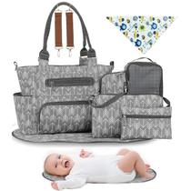 Conjunto de 8 Sacos para Fraldas Moclever com Bolsa para Mamadeira