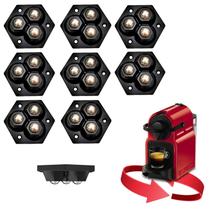 Conjunto de 8 sliders de móveis Caster Wheels para cozinha preta