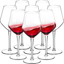 Conjunto de 8 taças de vinho de plástico Crayline de 8 444 ml Tritan sem BPA Conjunto de 8 taças de vinho de plástico Crayline de 8 444 ml Tritan sem BPA