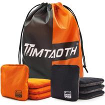 Conjunto de 8 tamanhos reguláveis Cornhole Bags Timtaoth de dupla face