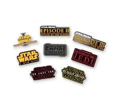 Conjunto de 8 títulos do filme STAR WARS da Pin Collection com pôster