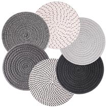 Conjunto de 8 Trivets Billbotk Resistentes ao Calor com Corda de Algodão