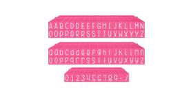 Conjunto de 84 Peças de Carimbos Conectáveis Contact USA Fonte Curvy Girl Conjunto de 84 Peças de Carimbos Conectáveis Contact USA Fonte Curvy Girl