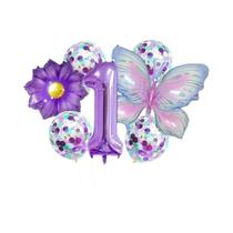 Conjunto de 9 Balões de Folha de Borboleta para Festa de Aniversário Conjunto de 9 Balões de Folha de Borboleta para Festa de Aniversário