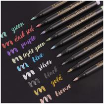 Conjunto de 9 canetas marcadoras com pincel metálico Dyvicl for Art