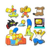 Conjunto De 9 Charms De Sapato Simpson Em Tamanho Grande Para Sandálias, Tênis E Tamancos, Presentes Conjunto De 9 Charms De Sapato Simpson Em Tamanho Grande Para Sandálias, Tênis E Tamancos, Presentes