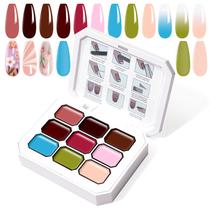 Conjunto de 9 cores em gel de pintura gradiente U-Shinein