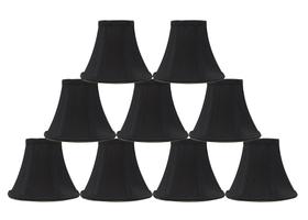 Conjunto de 9 Cúpulas Urbanest Sino em Seda Preta 8x15x13cm