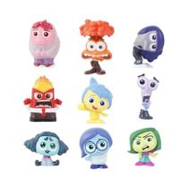 Conjunto De 9 Mini Bonecos De Emoções Para Crianças: Alegria, Ansiedade, Raiva, Tristeza, Desgosto,