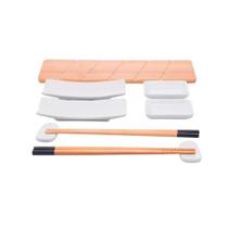 Conjunto de 9 pçs Comida Japonesa de Bambu Nagoya 5461 - Lyor