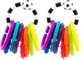 Conjunto de 9 peças Sassy Ring O Links Teether, pacote com 2