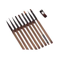 Conjunto De 9 Pincéis Para Arte Em Unhas, Caneta De Pintura Acrílica, Ferramenta De Desenho Para