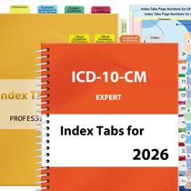 Conjunto de abas de índice Tojoyify CPT e ICD-10-CM 2026 laminado Conjunto de abas de índice Tojoyify CPT e ICD-10-CM 2026 laminado