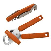 Conjunto de abridor e saca-rolhas Canhoto Lefty's Orange Handle Conjunto de abridor e saca-rolhas Canhoto Lefty's Orange Handle