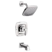 Conjunto de acabamentos para banheira e chuveiro Moen Conway Chrome com válvula 82922