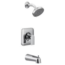 Conjunto de acabamentos para banheira e chuveiro Moen Genta LX Chrome 1 Handle Conjunto de acabamentos para banheira e chuveiro Moen Genta LX Chrome 1 Handle