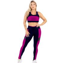 Conjunto de Academia Feminino Calça Cós Alto Com Top Nadador