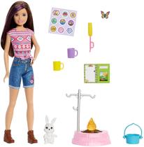 Conjunto de Acampamento Barbie e Skipper com Acessórios - Diversão ao Ar Livre