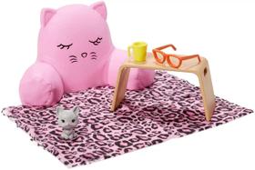 Conjunto de Acessórios da Barbie Sofá Gatinho Mattel - GRG57