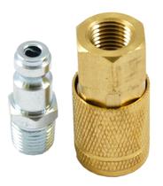 Conjunto de acessórios de ar Forney 75519 Male Plug Female Coupler 1/4" Conjunto de acessórios de ar Forney 75519 Male Plug Female Coupler 1/4"