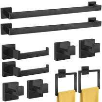 Conjunto de acessórios de banheiro FEILERN 10 peças preto
