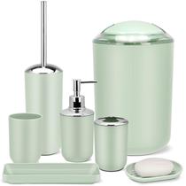 Conjunto de acessórios de banheiro IMAVO 7 peças Green Bathroom