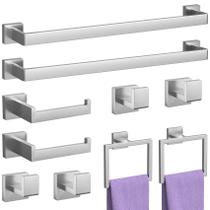 Conjunto de acessórios de banheiro PNWNNH Brushed Nickel 10 peças