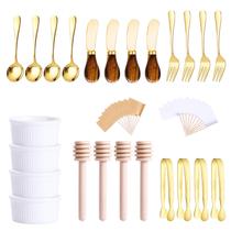 Conjunto de acessórios de charcutaria, espalhador de queijo de 25 peças Conjunto de acessórios de charcutaria, espalhador de queijo de 25 peças