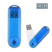 Conjunto de Acessórios de Computador com Pen Drive USB 4GB - Azul