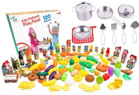 Conjunto de acessórios de cozinha Tony & Alex Kids com Play Food