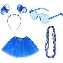 Conjunto de acessórios de fantasia Canlierr Tutu para mulheres azul Conjunto de acessórios de fantasia Canlierr Tutu para mulheres azul
