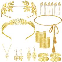 Conjunto de acessórios de fantasia JenPen Greek Goddess, 15 unidades femininas Conjunto de acessórios de fantasia JenPen Greek Goddess, 15 unidades femininas