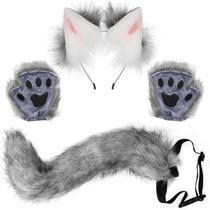 Conjunto de acessórios de fantasia Odowalker Wolf Fox para adulto